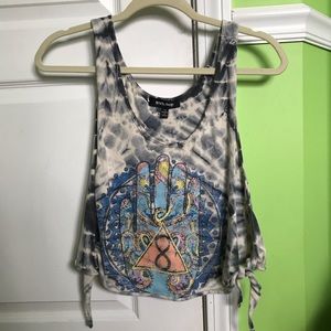 Urban Outfitters boho tie dye crop tank